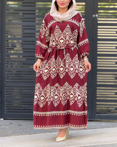 ساحلی نخی بلند -پیراهن نخی بلند