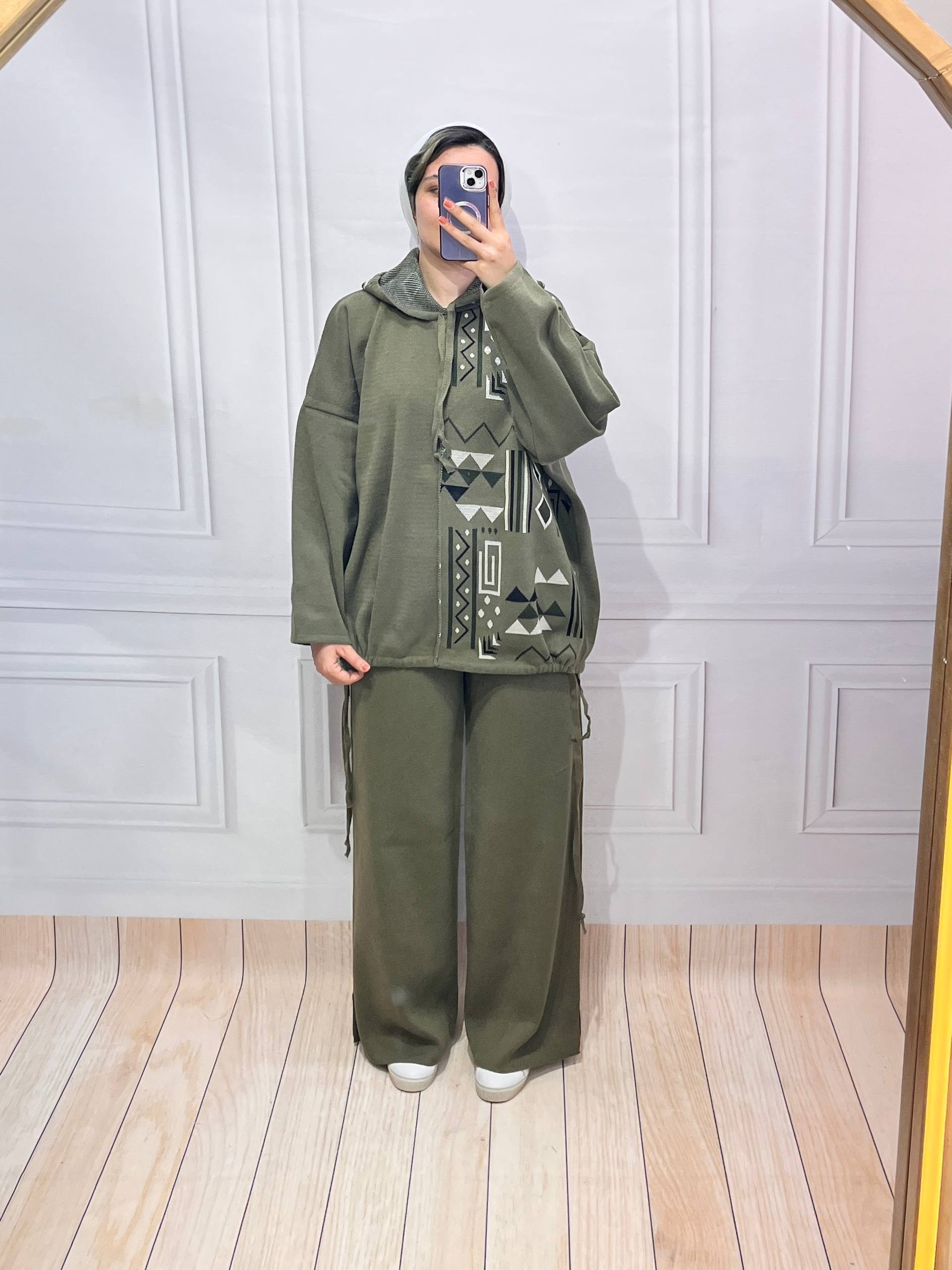 هودی شلوار بافت /ست بافت