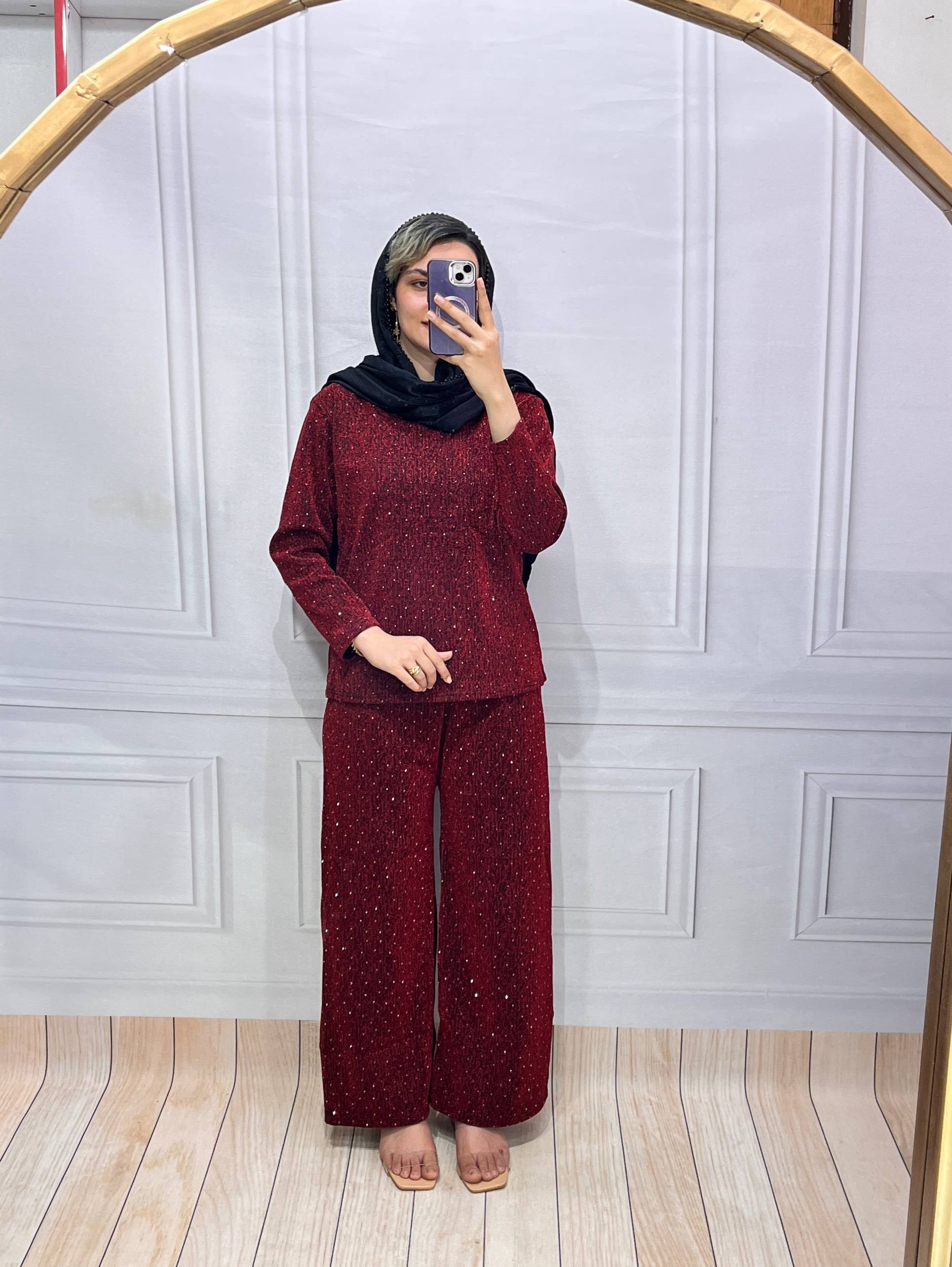 ست بلیز شلوار نگینی