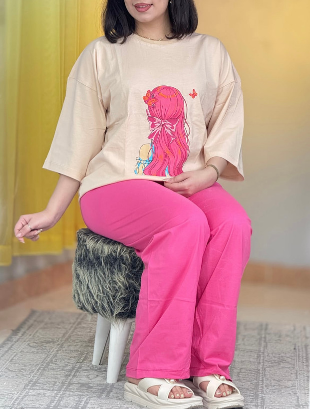 تیشرت شلوار/ست راحتی/لباس زنانه /تیشرت شلوار زنانه